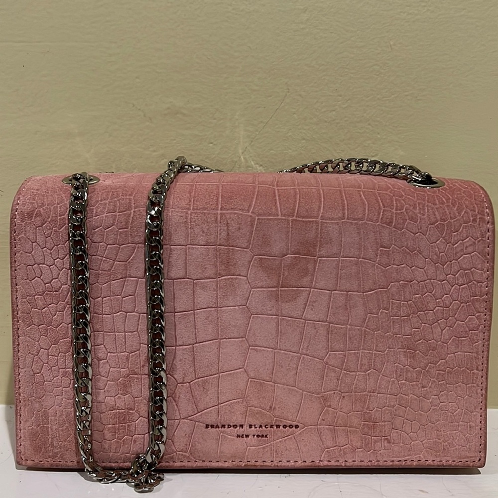 Brandon Blackwood - Mini Sophia Bag | Pink Croc Print